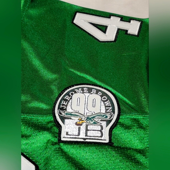 Wes Hopkins Philadelphia Eagles Kelly green Jersey Mitchell & Ness - Picture 3 of 3